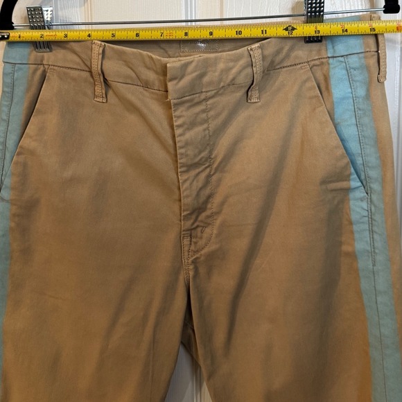 MOTHER The Shaker Prep Fray / Size 29 Khaki Cerulean Blue‎ Side Stripe (G) - Picture 12 of 12